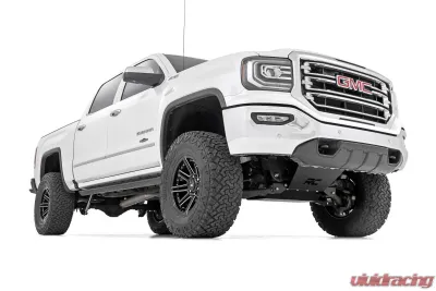 Rough Country 7" Stamped Steel LCA Lift Kit Forged UCA Bracket Vertex Coilover w/Vertex Rear Shocks Chevrolet Silverado 1500 GMC Sierra 1500 2016-2018 - 11650