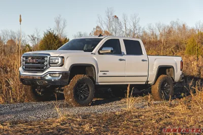 Rough Country 7" Stamped Steel LCA Lift Kit Forged UCA Bracket Vertex Coilover w/Vertex Rear Shocks Chevrolet Silverado 1500 GMC Sierra 1500 2016-2018 - 11650