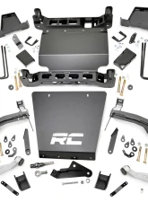 Rough Country 7" Stamped Steel LCA Lift Kit Forged UCA Bracket Vertex Adjustable Coilovers w/V2 Rear Shocks Chevrolet Silverado 1500 GMC Sierra 1500 2016-2018                                     - 11657 - Image 6