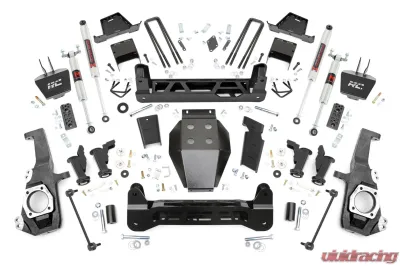 Rough Country 7" Lift Kit Torsion Drop GMC Chevrolet Silverado 2500 HD 2020-2024 - 11740