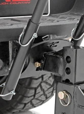 Rough Country Universal 2" Hitch Dual Flag Pole Holder Mount - Durable Steel Construction                                     - 117504 - Image 3