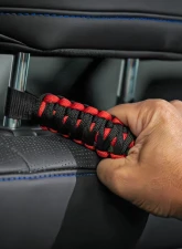 Rough Country Headrest Grab Handles - Universal Fit for Trucks, Jeeps, SUVs, Two-Color Design                                     - 117615 - Image 2