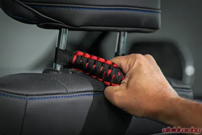 Rough Country Headrest Grab Handles - Universal Fit for Trucks, Jeeps, SUVs, Two-Color Design - 117615