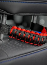 Rough Country Headrest Grab Handles - Universal Fit for Trucks, Jeeps, SUVs, Two-Color Design                                     - 117615 - Image 3