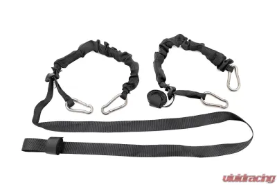Rough Country Elastic Straps Carabiner Ends 1 inch X 6' Pair - 117701A