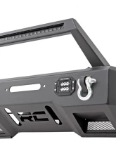 Rough Country Front Bumper and Light Hoop Combo Black Series Jeep 2007-2022                                     - 11826 - Image 4