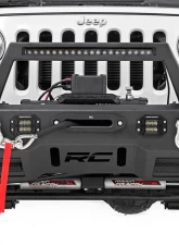 Rough Country Front Bumper and Light Hoop Combo Black Series Jeep 2007-2022                                     - 11826 - Image 3