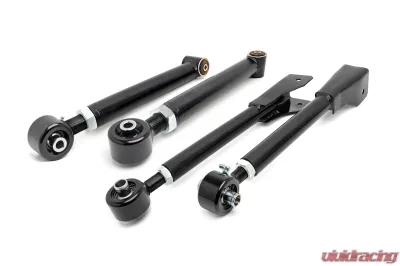 Rough Country Front Upper and Lower X-Flex Adjustable Control Arms for 0-6.5" Lifts Jeep - 11920