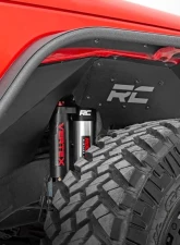 Rough Country Inner Fenders Front Vertex for Jeep Wrangler 2007-2018, 3-Piece, Black Powder Coat                                     - 1195V - Image 3