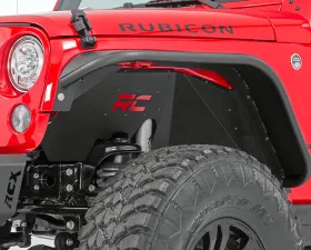 Rough Country Front Steel Inner Fenders | Fender Liners Jeep Wrangler 2007-2018