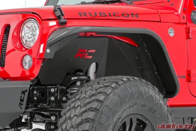 Rough Country Front Steel Inner Fenders | Fender Liners Jeep Wrangler 2007-2018 - 1195