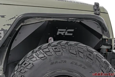 Rough Country Front Steel Inner Fenders | Fender Liners Jeep Wrangler 2007-2018 - 1195
