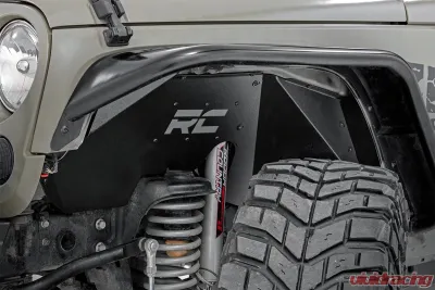 Rough Country Front Steel Inner Fenders | Fender Liners Jeep Wrangler 2007-2018 - 1195