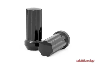 Rough Country Lug Nut Set Black M12X1.5 Hummer H3 Mitsubishi Raider Nissan Armada Chevy Ford GMC Jeep Mazda Toyota 1982-2022 - 121524BLK