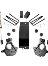 Rough Country 3.5" Lift Kit Stock Cast Aluminum or Stamped Steel Vertex Adjustable Coilovers w/V2 Monotube Chevy Silverado 1500 GMC Sierra 1500 2014-2018                                     - 12157 - Image 6