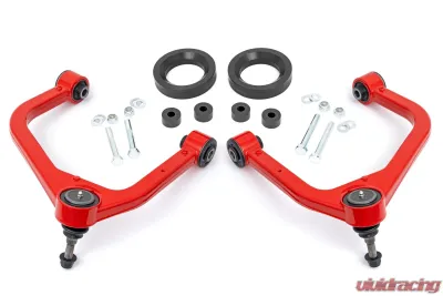 Rough Country 1.75 Inch Leveling Kit Forged Red UCA AT4 - 1325RED
