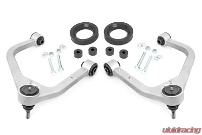 Rough Country 1.75" Leveling Kit Forged Aluminum UCA AT4 GMC Sierra 1500 4WD 2019-2023 - 1325