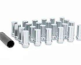Rough Country Lug Nut Set Chrome M14 X 1.5 Cadillac Chevrolet Ford GMC Jeep Nissan Ram Toyota 1988-2022
