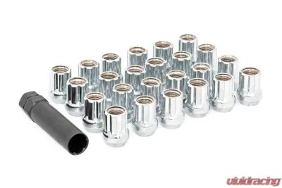 Rough Country M14 x 1.5 Chrome Open End Lug Nut Set of 32 for Chevrolet, GMC, Ford, Ram, Jeep - 141532CHOE