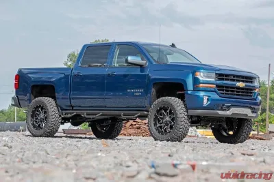 Rough Country 7" Suspension Lift Kit Vertex Adjustable Coilovers Stock Cast Aluminum or Stamped Steel w/Vertex Adjustable Shocks Chevy Silverado 1500 GMC Sierra 1500 2WD 2014-2018 - 18750