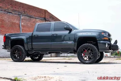 Rough Country 7" Suspension Lift Kit Vertex Adjustable Coilovers Stock Cast Aluminum or Stamped Steel w/Vertex Adjustable Shocks Chevy Silverado 1500 GMC Sierra 1500 2WD 2014-2018 - 18750