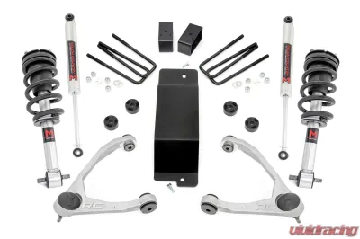 Rough Country 3.5" Lift Kit Forged UCA w/M1 Monotube Struts and Shocks Chevrolet Silverado 1500 GMC Sierra 1500 4WD 2014-2016 - 19440