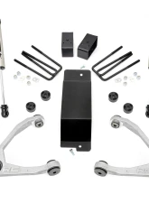 Rough Country 3.5" Lift Kit Vertex Adjustable Coilovers w/V2 Monotube Shock Chevy Silverado 1500 GMC Sierra 1500 2007-2016                                     - 19457 - Image 6