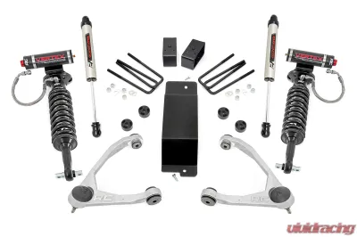Rough Country 3.5" Lift Kit Vertex Adjustable Coilovers w/V2 Monotube Shock Chevy Silverado 1500 GMC Sierra 1500 2007-2016 - 19457
