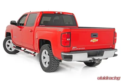 Rough Country GM Stainless Steel Oval Nerf Step Bars Chevrolet Silverado 1500 2500 3500 2007-2019 - 21001S