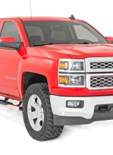 Rough Country GM Stainless Steel Oval Nerf Step Bars Chevrolet Silverado 1500 2500 3500 2007-2019                                     - 21001S - Image 3