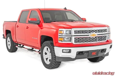Rough Country GM Stainless Steel Oval Nerf Step Bars Chevrolet Silverado 1500 2500 3500 2007-2019 - 21001S