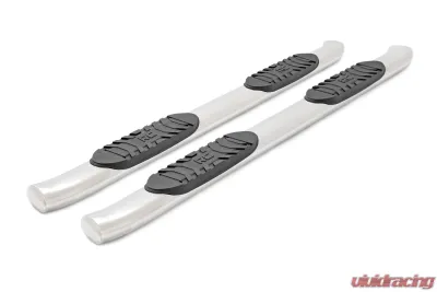 Rough Country GM Stainless Steel Oval Nerf Step Bars Chevrolet Silverado 1500 2500 3500 2007-2019 - 21001S