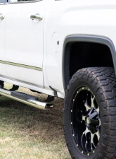 Rough Country GM Stainless Steel Oval Nerf Step Bars Chevrolet Silverado 1500 2500 3500 2007-2019                                     - 21001S - Image 5