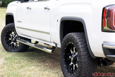 Rough Country GM Stainless Steel Oval Nerf Step Bars Chevrolet Silverado 1500 2500 3500 2007-2019 - 21001S