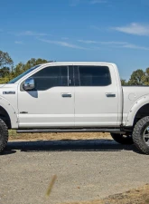 Rough Country Oval Nerf Step Bars for 2015-2024 Ford F-150 SuperCrew, 4.5-Inch Wide, Steel                                     - 21005 - Image 3