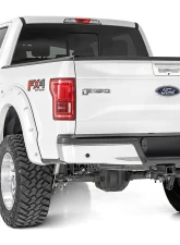 Rough Country Oval Nerf Step Bars for 2015-2024 Ford F-150 SuperCrew, 4.5-Inch Wide, Steel                                     - 21005 - Image 4