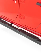 Rough Country Oval Nerf Steps Black Steel for Jeep Gladiator JT 2020-2025                                     - 21015 - Image 6