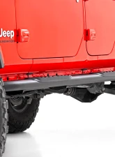 Rough Country Oval Nerf Steps Black Steel for Jeep Gladiator JT 2020-2025                                     - 21015 - Image 2