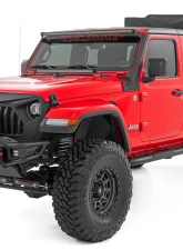 Rough Country Oval Nerf Steps Black Steel for Jeep Gladiator JT 2020-2025                                     - 21015 - Image 4