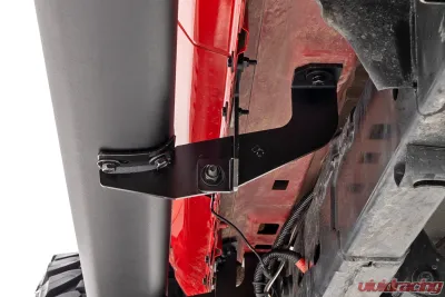 Rough Country Oval Nerf Steps Black Steel for Jeep Gladiator JT 2020-2025 - 21015