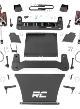 Rough Country 6" Lift Kit Mono Leaf Rear Vertex Adjustable Coilovers w/Vertex Shocks 4.3L 5.3L 6.2L Chevrolet Silverado 1500 2WD 4WD 2019-2023                                     - 21650 - Image 6