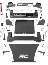 Rough Country 6" Lift Kit with Vertex Adjustable Coilovers for 2019-2024 Chevy Silverado 1500                                     - 21757 - Image 6