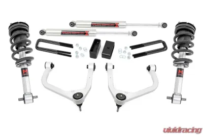 Rough Country 3.5" Lift Kit Multi Leaf Spring M1 Struts w/M1 Rear Shocks GMC Sierra 1500 2WD 4WD 2019-2023 - 22640