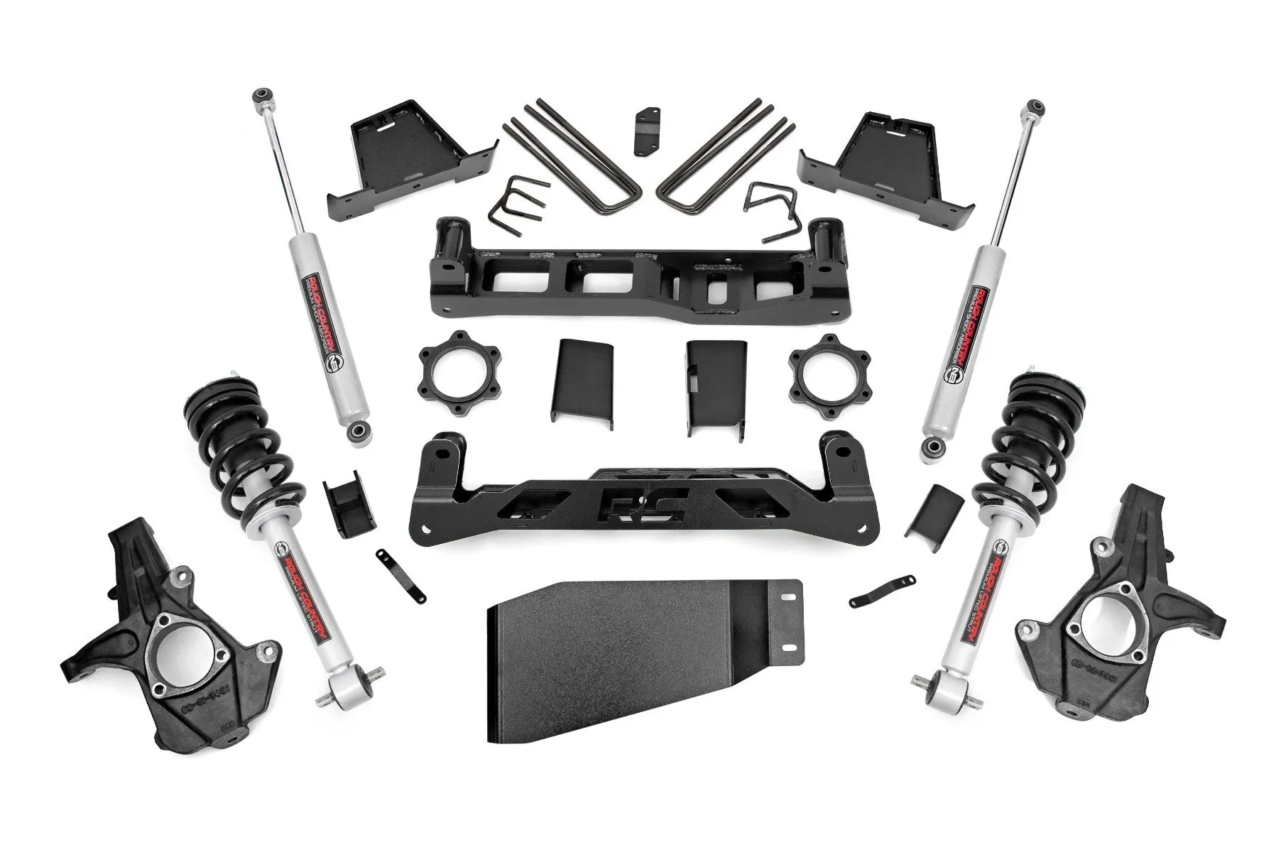 Rough Country 6" Lift Kit Lifted N3 Struts w/Premium N3 Chevy Silverado 1500 GMC Sierra 1500 2007-2013 - 23633