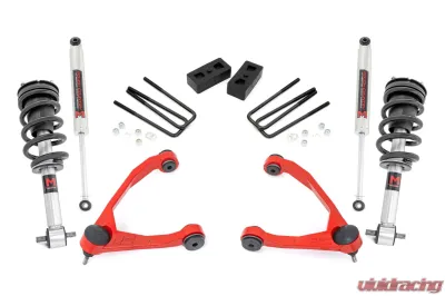 Rough Country 3.5 Inch Lift Kit Cast Steel M1 Strut - 24640RED