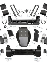 Rough Country 7.5" Lift Kit NTD M1 Monotube Shocks Chevrolet Silverado 2500HD 3500HD GMC Sierra 2500HD 3500HD 2WD 4WD 2011-2019                                     - 25340 - Image 3