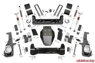 Rough Country 7.5" Lift Kit NTD M1 Monotube Shocks Chevrolet Silverado 2500HD 3500HD GMC Sierra 2500HD 3500HD 2WD 4WD 2011-2019 - 25340