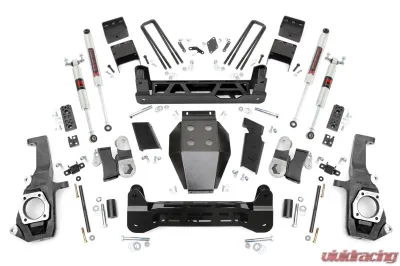 Rough Country 5" Lift Kit NTD M1 Monotube Shocks Chevrolet Silverado 2500HD 3500HD GMC Sierra 2500HD 3500HD 2WD 4WD 2011-2019 - 26040