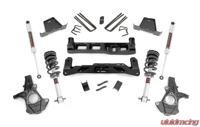 Rough Country 7.5" Lift Kit M1 Struts w/M1 Rear Shocks Chevrolet Silverado 1500 GMC Sierra 1500 2WD 2007-2013 - 26340