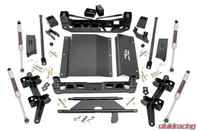 Rough Country 4" Lift Kit M1 Monotube Shocks Chevrolet C1500 | K1500 Pickup C1500 | K1500 Suburban K1500 Blazer Tahoe GMC C1500 | K1500 Pickup C1500 | K1500 Suburban Yukon 4WD 1988-1999 - 27440